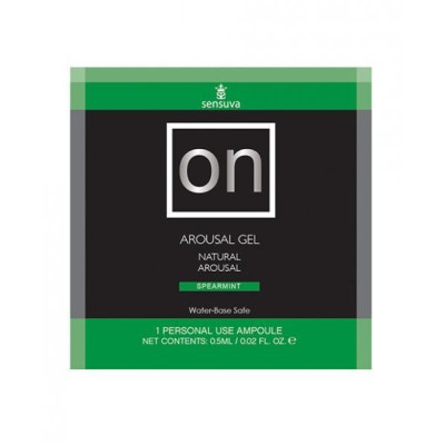 Пробник збуджувального геля Sensuva - ON Arousal Gel for Her Spearmint (6 мл)