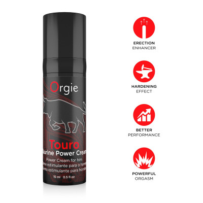 Крем для ерекції Orgie - Touro Power Cream (15 мл) Крем для ерекції Orgie - Touro Power Cream (15 мл)