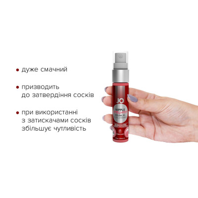 Гель для стимуляції сосків System JO Nipple Titillator Strawberry (30 мл), ментол та перцева м’ята Гель для стимуляції сосків System JO Nipple Titillator Strawberry (30 мл), ментол та перцева м’ята