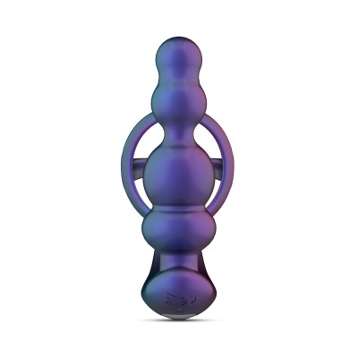 Анальний вібратор з ерекційним кільцем Hueman - Stellar Force Anal Beads with Cockring