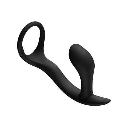 Анальна пробка з ерекційним кільцем Fun Factory BOOTIE RING Black Анальна пробка з ерекційним кільцем Fun Factory BOOTIE RING Black