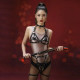 Сбруя зі страпоном LOCKINK SEVANDA Queen Sheba Set with Golden Dildo-1