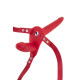 Подвійний страпон з вібрацією Fetish Tentation Vibrating Strap-On with Double Dildo Red-1