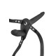 Подвійний страпон з вібрацією Fetish Tentation Vibrating Strap-On with Double Dildo Black-1