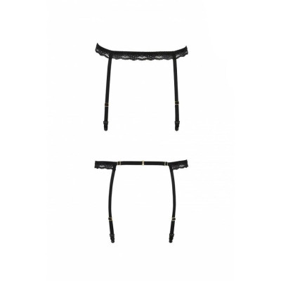 Пояс-стрепи для панчох SHELLY GARTER BELT black L/XL - Passion Exclusive