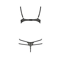 Боді монокіні з відкритими грудями VALERY BODY black S/M - Passion Exclusive