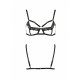 Бюстгальтер-стрепи з мереживом SOLON BRA black L/XL - Passion Exclusive-4
