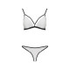 Комплект білизни ORIHIME SET white L/XL - Passion: стрепи: ліф і трусики-2