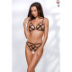 Відкритий бюстгальтер-стрепи NICKY BRA black L/XL - Passion Exclusive-2