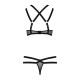 Комплект белья HAGAR SET black S/M - Passion Exclusive: стрэпы: трусики и лиф-5