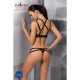 Комплект белья HAGAR SET black S/M - Passion Exclusive: стрэпы: трусики и лиф-3