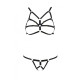Комплект білизни зі стреп Armanda Set black XXL/XXXL — Passion Exclusive-4