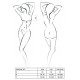 Комплект білизни ORIHIME SET white XXL/XXXL - Passion: стрепи: ліф і трусики-4