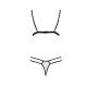 Комплект білизни ORIHIME SET white XXL/XXXL - Passion: стрепи: ліф і трусики-3