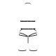 Комплект білизни MORGAN SET OpenBra black S/M - Passion Exclusive: стрепи: трусики, ліф, пояс-5