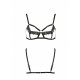 Бюстгальтер-стрепи з мереживом Solon Bra black XXL/XXXL — Passion Exclusive: трусики в комплекті-4