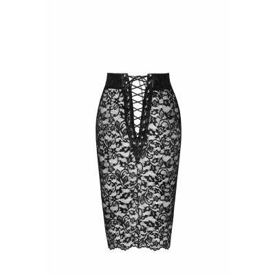 Спідниця Noir Handmade F302 Ambivalence lace up midi skirt - S