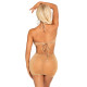 Сукня Leg Avenue Lurex Rhinestone Keyhole Halter Dress One Size Gold-2