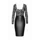 Сукня Noir Handmade F295 Euphoria lace and wetlook midi dress - L-3
