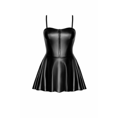 Сукня Noir Handmade F308 Dreamer wetlook corset mini dress with front zipper - XXL