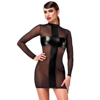 Сукня Noir Handmade F369 Crossfire Mesh & Wetlook Mini dress S
