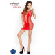 Бодістокінг Passion BS027 red, сукня-сітка на бретелях, дуже відверта-1