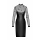 Сукня Noir Handmade F310 Sublime wetlook and flocked mesh midi dress - XL-3