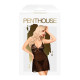 Міні-сукня з мереживним ліфом та стрінгами Penthouse - Bedtime Story Black S/M-2
