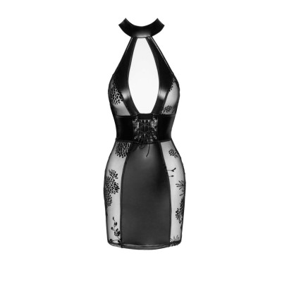 Сукня Noir Handmade F238 Short tulle dress with powerwetlook inserts - XXL