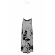 Сукня Noir Handmade F312 Divinity long flocked mesh dress with open back - L-4