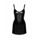 Сукня Noir Handmade F320 Starlet wetlook minidress with ring belt - S-6