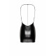 Сукня Noir Handmade F307 Mirage wetlook mini dress with jewelry rhinestone chain - XL-4