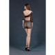 Мінісукня Moonlight Model 07 Black, глибоке декольте, відкрита спинка-1