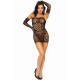 Leg Avenue 2 PC Tube dress and gloves OS Black-8