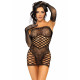 Leg Avenue 2 PC Tube dress and gloves OS Black-3