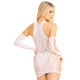 Мінісукня Leg Avenue Mini dress and matching gloves White One Size-2