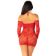 Сукня Leg Avenue Seamless Off The Shoulder Mini Dress One Size, Red-2
