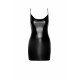 Сукня Noir Handmade F307 Mirage wetlook mini dress with jewelry rhinestone chain - XXL-3