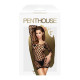 Міні-сукня з геометричної сіточки та довгими рукавами Penthouse - Passion Goddess Black S/L-2