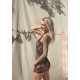 Leg Avenue Strappy Lace mini dress OS Black-8