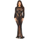 Сукня Leg Avenue Lace and Net Bodycon Gown One Size, Black-1