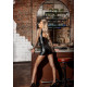 Сукня Noir Handmade F291 Powerwetlook dress with double lace-up front - M-3