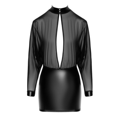 Сукня Noir Handmade F348 Powerwetlook and tulle dress - 3XL