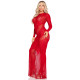 Сукня Leg Avenue Lace and Net Bodycon Gown One Size, Red-3