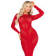 Сукня Leg Avenue Lace and Net Bodycon Gown One Size, Red-4