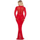 Сукня Leg Avenue Lace and Net Bodycon Gown One Size, Red-2