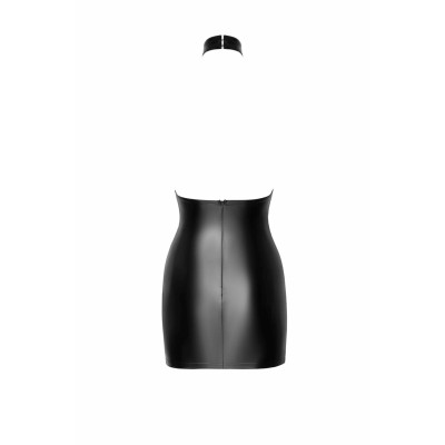 Сукня Noir Handmade F311 Eros mini halter dress of flocked mesh and wetlook - L