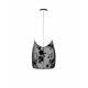 Сукня Noir Handmade F313 Mythos mini flocked mesh dress with jewelry rhinestone chain - S-5