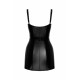 Сукня Noir Handmade F320 Starlet wetlook minidress with ring belt - XXL-7