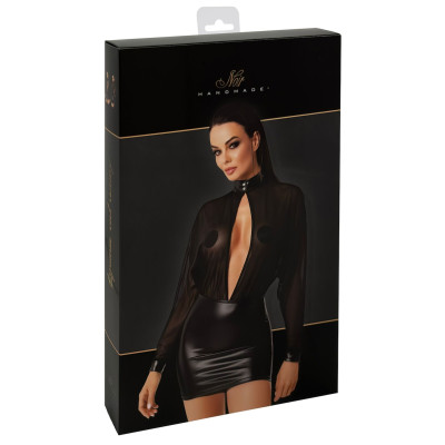 Сукня Noir Handmade F348 Powerwetlook and tulle dress - XL